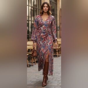 Chufy $500 Lucas Maxi Dress in Andino Pink Size Small.